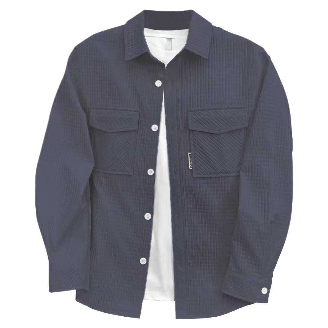 Осінньо-зимова сорочка-куртка чоловіча з довгим рукавом, з лацканами, на ґудзиках, робочий одяг, повсякденна сорочка, вільна, однотонна, тонка куртка, пальто XXL
Осінньо-зимова сорочка-куртка чоловіча з довгим рукавом, з лацканами, на ґудзиках, робочий одяг, повсякденна сорочка, вільна, однотонна, тонка куртка, пальто XXL