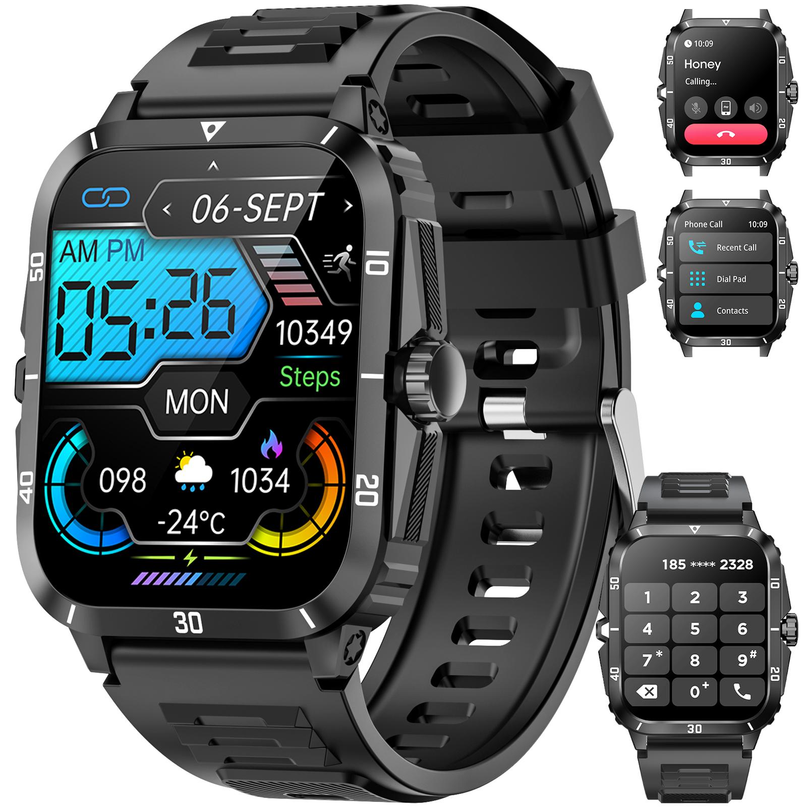 Smart Watch 1.96-inch Dial/Answer Call ,Fitness tracker,Waterproof IP68 Fitness Watch Tactical Military Sports Smartwatch for men чорний
Smart Watch 1.96-inch Dial/Answer Call ,Fitness tracker,Waterproof IP68 Fitness Watch Tactical Military Sports Smartwatch for men чорний