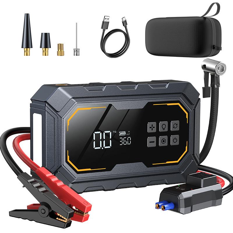 10000mAh Multi-Function Portable Car Jump Starter, Battery Booster with Air Compressor Emergency Power Bank Portable Inflator N9 10000mAh with Bag
10000mAh Multi-Function Portable Car Jump Starter, Battery Booster with Air Compressor Emergency Power Bank Portable Inflator N9 10000mAh with Bag