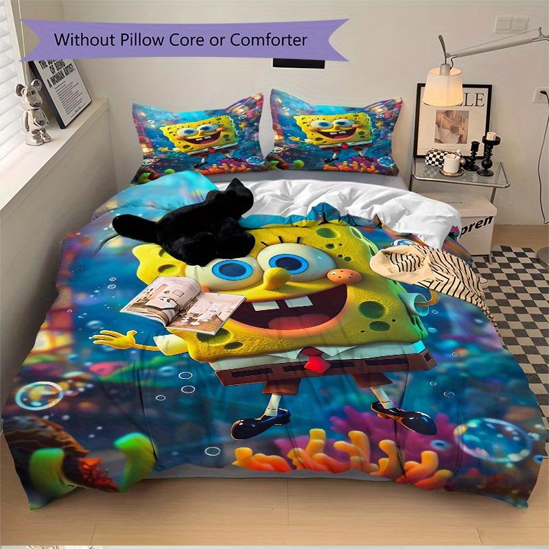 3pcs Undersea SpongeBob SquarePants Quilt Set - Soft and Comfortable Bedroom, Guest Room and Dorm Decor Bedding Set 1 Quilt Cover + 2 Pillow 220x240cm
3pcs Undersea SpongeBob SquarePants Quilt Set - Soft and Comfortable Bedroom, Guest Room and Dorm Decor Bedding Set 1 Quilt Cover + 2 Pillow 220x240cm