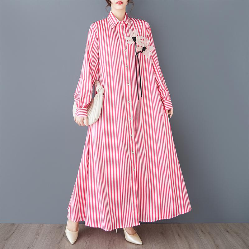DIMANAF 2026 Plus Size Spring Dress Women Casual Vintage Long Shirt Dress Loose Stripe Buttons Basic Oversize Dress One Size розовый
DIMANAF 2026 Plus Size Spring Dress Women Casual Vintage Long Shirt Dress Loose Stripe Buttons Basic Oversize Dress One Size розовый