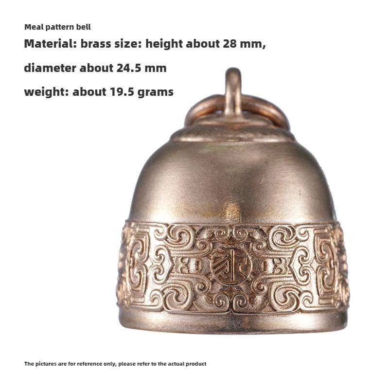 Pure Copper Chinese Vintage Pendant Key Chain, Car Accessories, Taotie Design Bell Pendant, Household Hanging Decorations
Pure Copper Chinese Vintage Pendant Key Chain, Car Accessories, Taotie Design Bell Pendant, Household Hanging Decorations