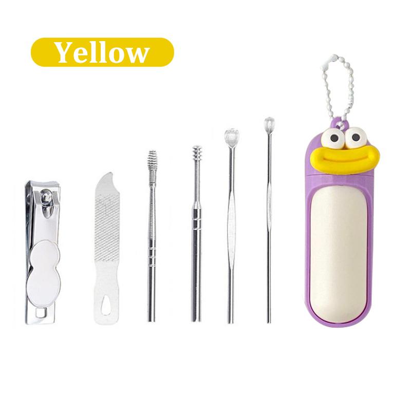 Набор кусачек для ногтей 6 шт./набор, ухочистки, портативный дорожный маникюрный инструмент, милый мультяшный кулон-капсула, брелок, пилка для ногтей, шлифовка, подарок жёлтый
Набор кусачек для ногтей 6 шт./набор, ухочистки, портативный дорожный маникюрный инструмент, милый мультяшный кулон-капсула, брелок, пилка для ногтей, шлифовка, подарок жёлтый