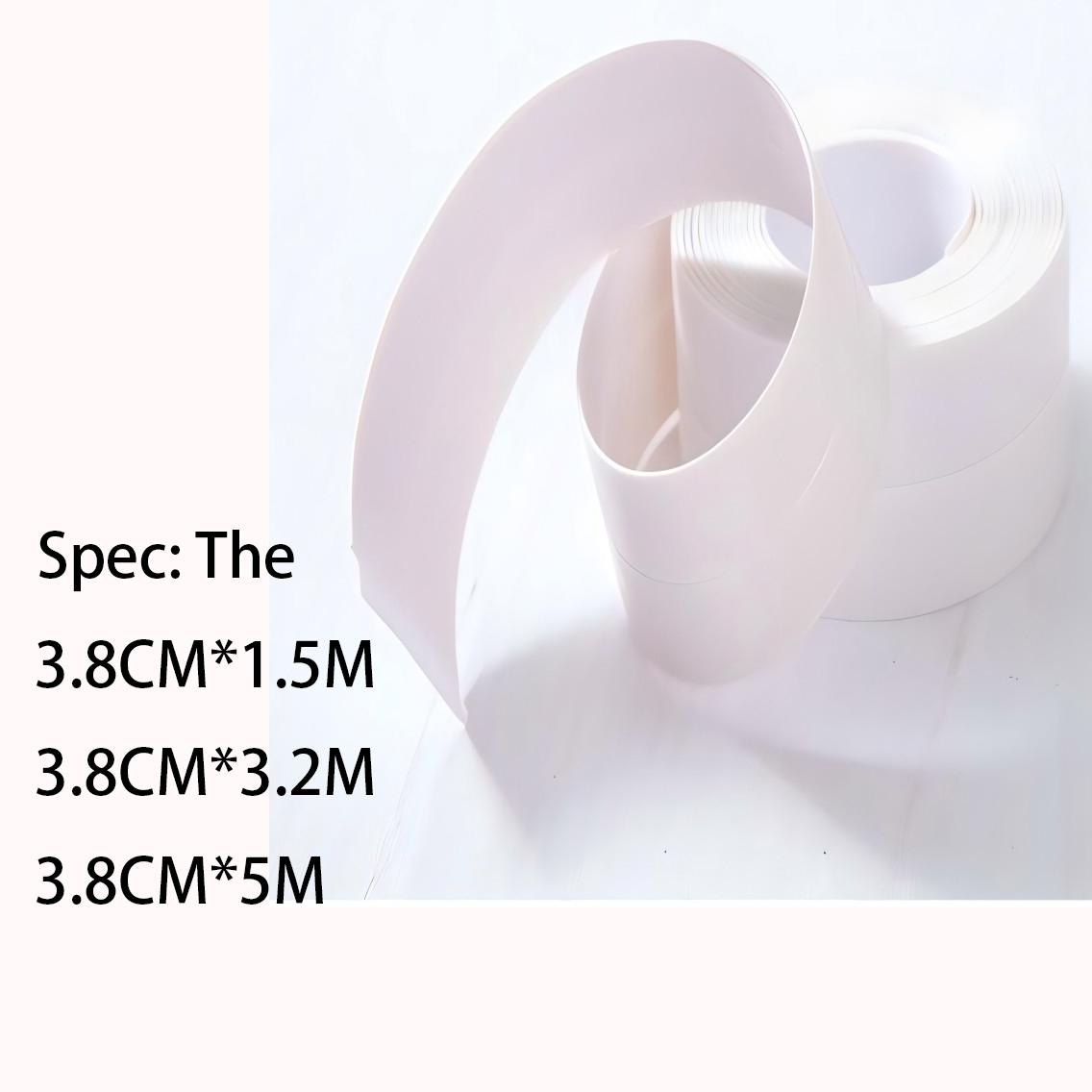 Водонепроницаемая лента из ПВХ, устойчивая к плесени - самоклеящаяся лента для ванной комнаты, кухни, противопротечные полосы для душа, ванны, раковины 3.2M