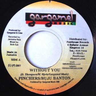 7inch Record BUJU BANTON PINCHERS Without You NONE Gargamel Music 2001 Jamaica Reggae Ska Dub Used
7inch Record BUJU BANTON PINCHERS Without You NONE Gargamel Music 2001 Jamaica Reggae Ska Dub Used