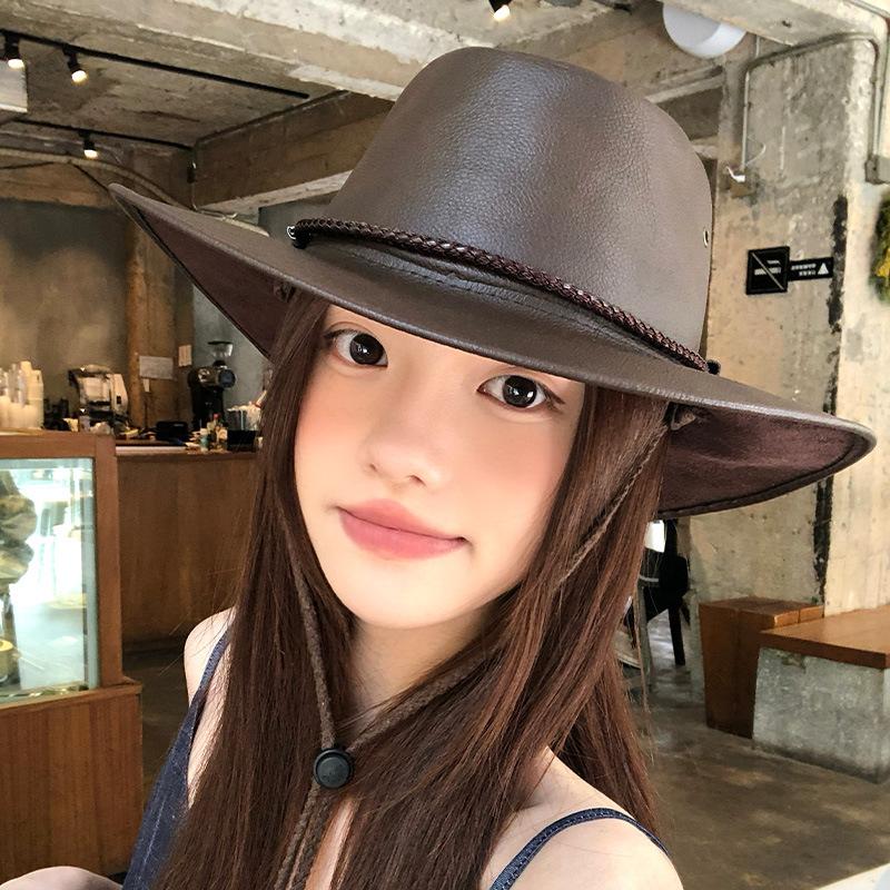 American retro western cowboy hat for women, new spring and summer outdoor riding, travel, sun protection, and hiking hat M(56-58cm) коричневый
American retro western cowboy hat for women, new spring and summer outdoor riding, travel, sun protection, and hiking hat M(56-58cm) коричневый
