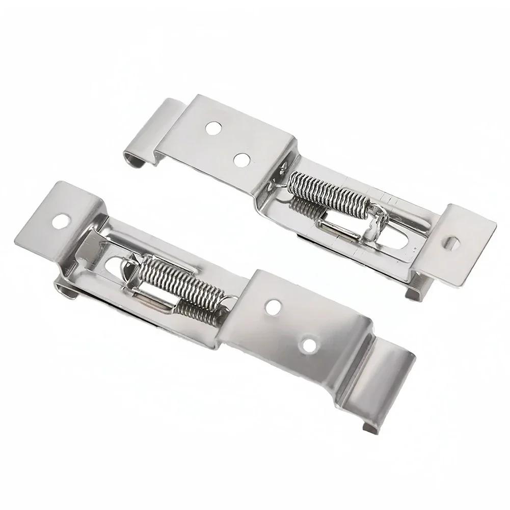 Rectangular Stainless Steel Car License Plate Spring Loaded Bracket License Plate Bracket Clamps Trailer Number Plate Clips 2Pcs
Rectangular Stainless Steel Car License Plate Spring Loaded Bracket License Plate Bracket Clamps Trailer Number Plate Clips 2Pcs