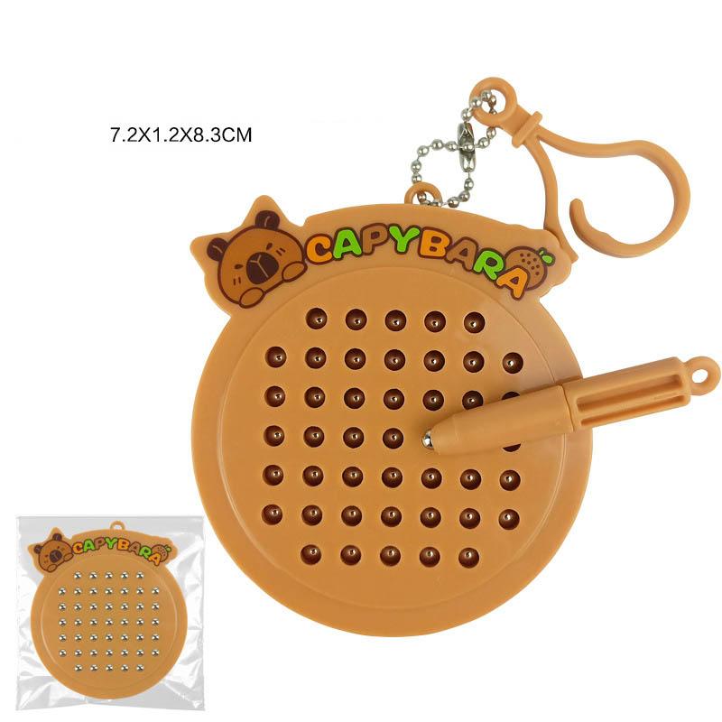 Kids Magnetic Suction Steel Beads Drawing Board Toy Cartoon Capybara Cat Small Drawing Board Toy Decompression Keychain Pendant коричневый
Kids Magnetic Suction Steel Beads Drawing Board Toy Cartoon Capybara Cat Small Drawing Board Toy Decompression Keychain Pendant коричневый