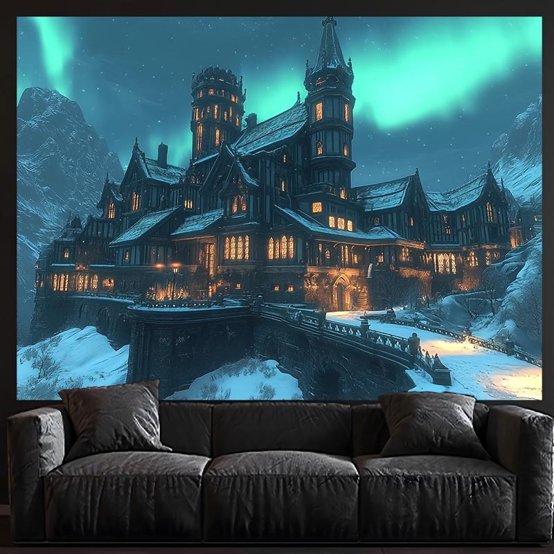 A VictorianStyle Tapestry Featuring The Northern Lights Gently Glowing Above Perfect for Decorating a Game Room Suitable for 74x94cm(29x37in)
A VictorianStyle Tapestry Featuring The Northern Lights Gently Glowing Above Perfect for Decorating a Game Room Suitable for 74x94cm(29x37in)