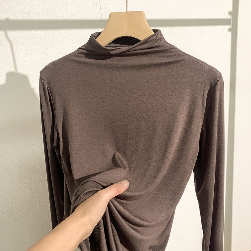 Модальный топ с полувысоким воротником, длинными рукавами, облегающий, базовый Dark brown M (recommended 40.00 kg-50.00 kg
Модальный топ с полувысоким воротником, длинными рукавами, облегающий, базовый Dark brown M (recommended 40.00 kg-50.00 kg