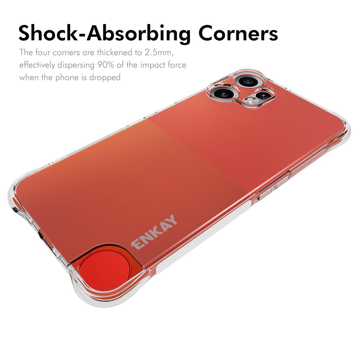 For Nothing CMF Phone 2 Pro Clear Phone Case ENKAY HAT PRINCE Shockproof Anti-slip TPU Cover Transparent
For Nothing CMF Phone 2 Pro Clear Phone Case ENKAY HAT PRINCE Shockproof Anti-slip TPU Cover Transparent