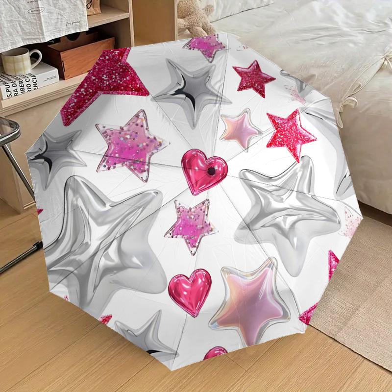 1pc Star Heart Print Automatic Open/Close Umbrella, 8-Rib Sturdy Frame, Umbrella for Travel, Everyday, Formal Events yy251126067
1pc Star Heart Print Automatic Open/Close Umbrella, 8-Rib Sturdy Frame, Umbrella for Travel, Everyday, Formal Events yy251126067