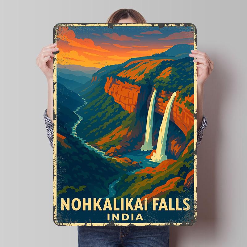 Nohkalikai Falls India Travel Tinplate Poster Customized Wall Art Vintage Retro Metal Signs for House Decor Apartment Decoration 7.9x11.8In(20x30cm)
Nohkalikai Falls India Travel Tinplate Poster Customized Wall Art Vintage Retro Metal Signs for House Decor Apartment Decoration 7.9x11.8In(20x30cm)
