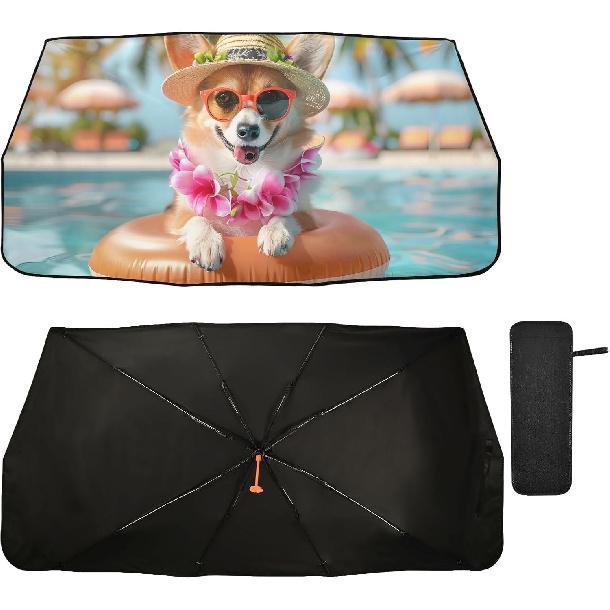 Car Sunshades for Windshield Umbrella Retractable Foldable SUV Chihuahua Dog Auto Sunshield Car Sun Shade Sun Visor Blocks UV Rays Dog Pool
Car Sunshades for Windshield Umbrella Retractable Foldable SUV Chihuahua Dog Auto Sunshield Car Sun Shade Sun Visor Blocks UV Rays Dog Pool