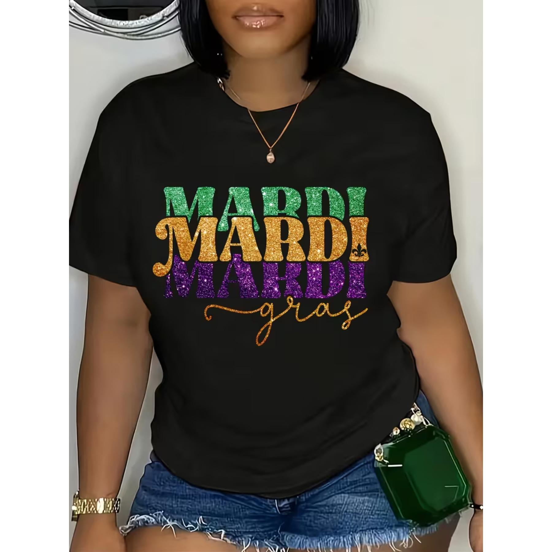 Women s Plus Size Mardi Mardi Gras T-Shirt - Short Sleeve Carnival Party Top XXL чорний
Women s Plus Size Mardi Mardi Gras T-Shirt - Short Sleeve Carnival Party Top XXL чорний