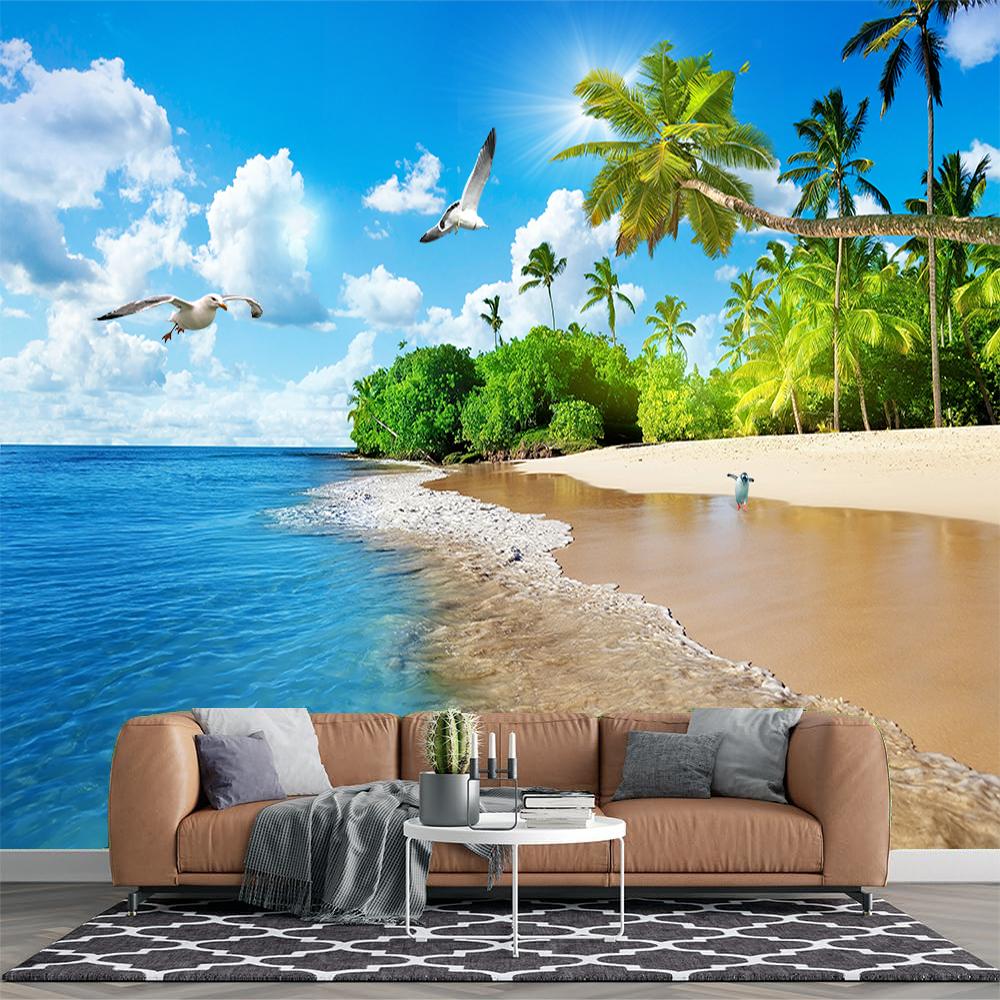 Seascape Mural Beach Coconut Tree 3d Wallpaper Living Room Bedroom Beach Wall Mural Decoration 200 cm(W) x 140 cm(H)
Seascape Mural Beach Coconut Tree 3d Wallpaper Living Room Bedroom Beach Wall Mural Decoration 200 cm(W) x 140 cm(H)