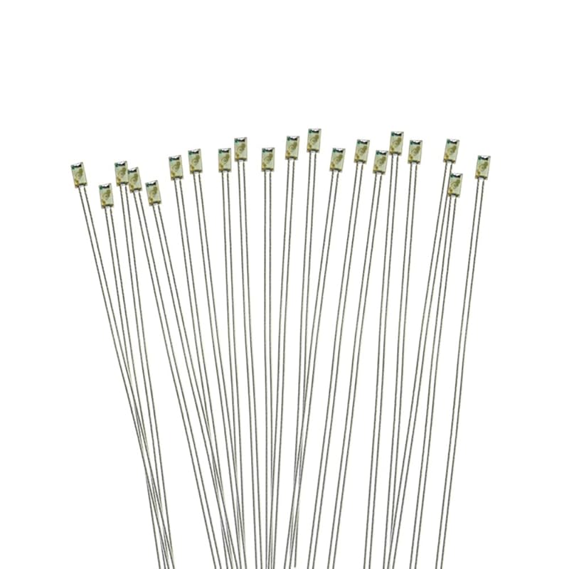PTFE With wiring SMD 0603 Chip LED green 20 pieces train model model railway building model model illumination diorama
PTFE With wiring SMD 0603 Chip LED green 20 pieces train model model railway building model model illumination diorama