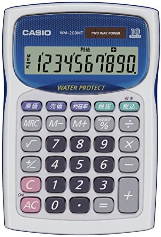Casio Calculator Mini Just Type 10 Digits White Waterproof/Dustproof WM-200MT-WE-N білий
Casio Calculator Mini Just Type 10 Digits White Waterproof/Dustproof WM-200MT-WE-N білий