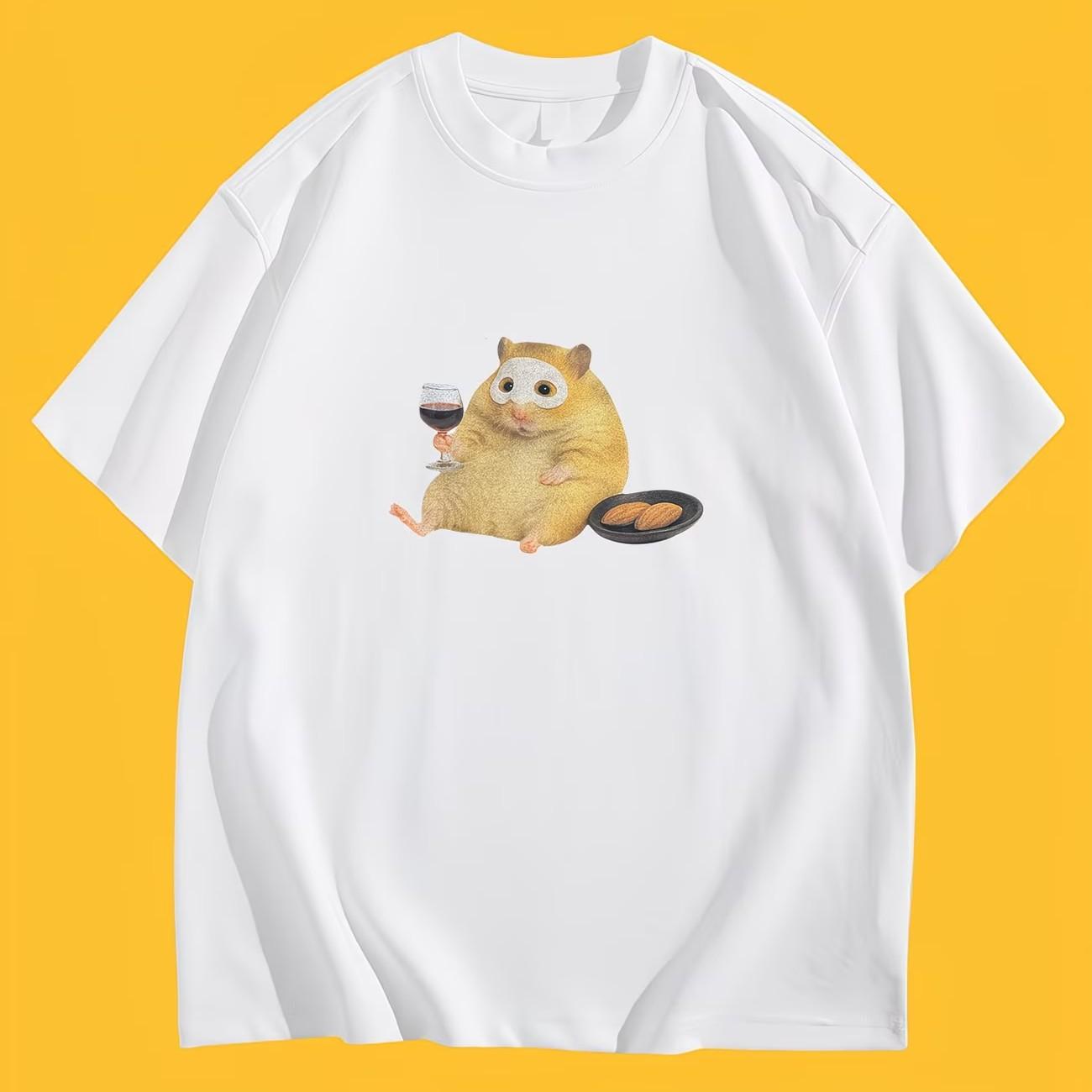 Kawaii Hamster Mask TShirt Aesthetic Animal Graphic Tee Summer Short Sleeve Harajuku Style Cute Pet Lover Gift Trendy Girl Tops S
Kawaii Hamster Mask TShirt Aesthetic Animal Graphic Tee Summer Short Sleeve Harajuku Style Cute Pet Lover Gift Trendy Girl Tops S