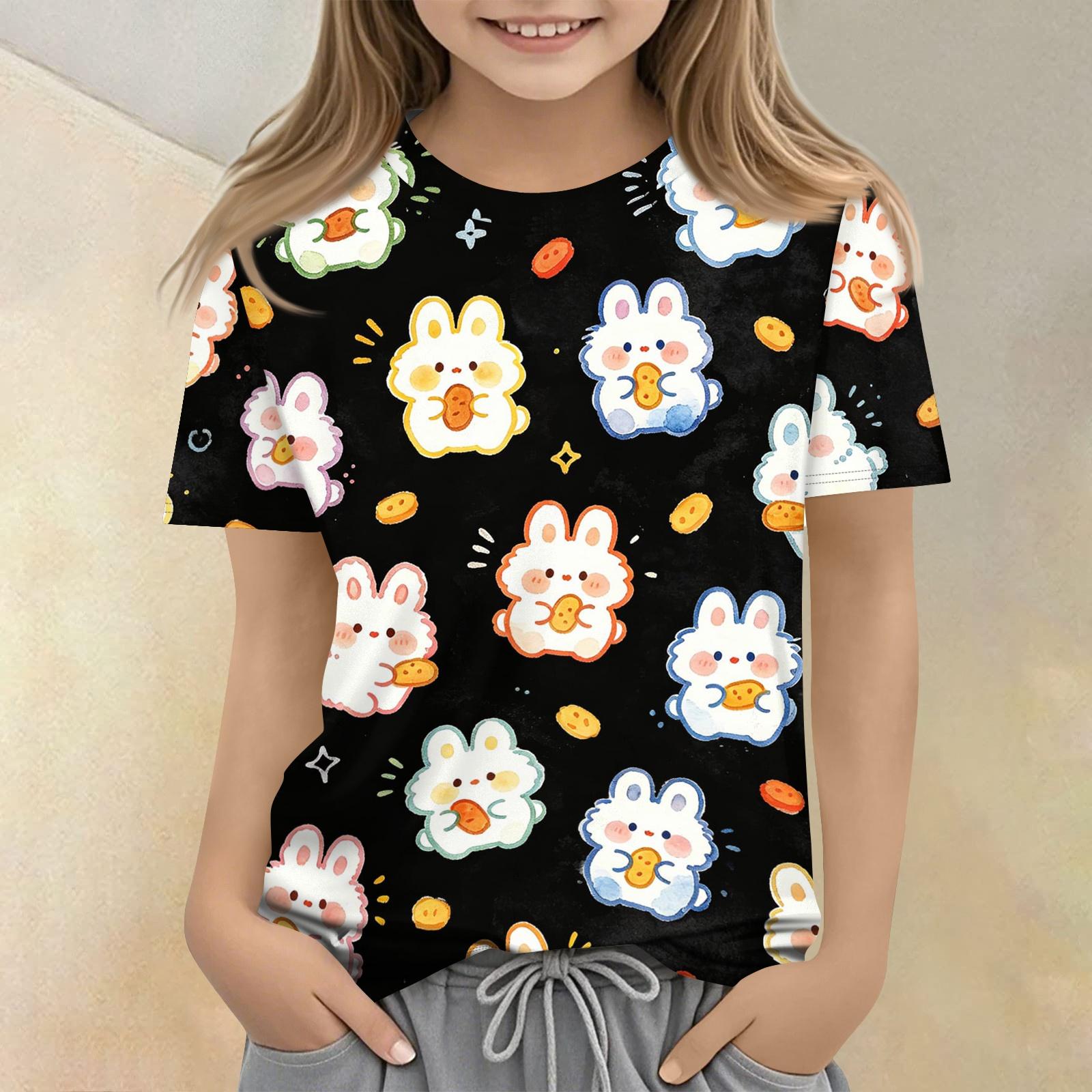 Kids Animal Print Short Sleeve T Shirt Casual Loose Fit Round Neck Top Soft Comfortable Fabric Suitable for Everyday Wear 110 чёрный
Kids Animal Print Short Sleeve T Shirt Casual Loose Fit Round Neck Top Soft Comfortable Fabric Suitable for Everyday Wear 110 чёрный