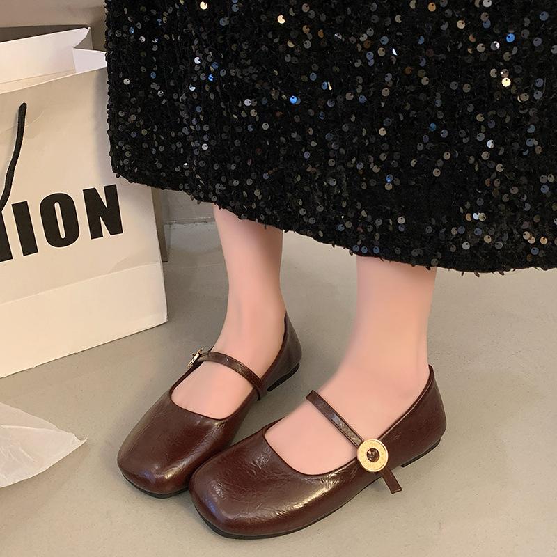 Spring 2025 new commuter versatile one-word with soft-soled Mary Jane shoes round head shallow mouth single shoes flat women s shoes 40 темно-коричневого кольору
Spring 2025 new commuter versatile one-word with soft-soled Mary Jane shoes round head shallow mouth single shoes flat women s shoes 40 темно-коричневого кольору