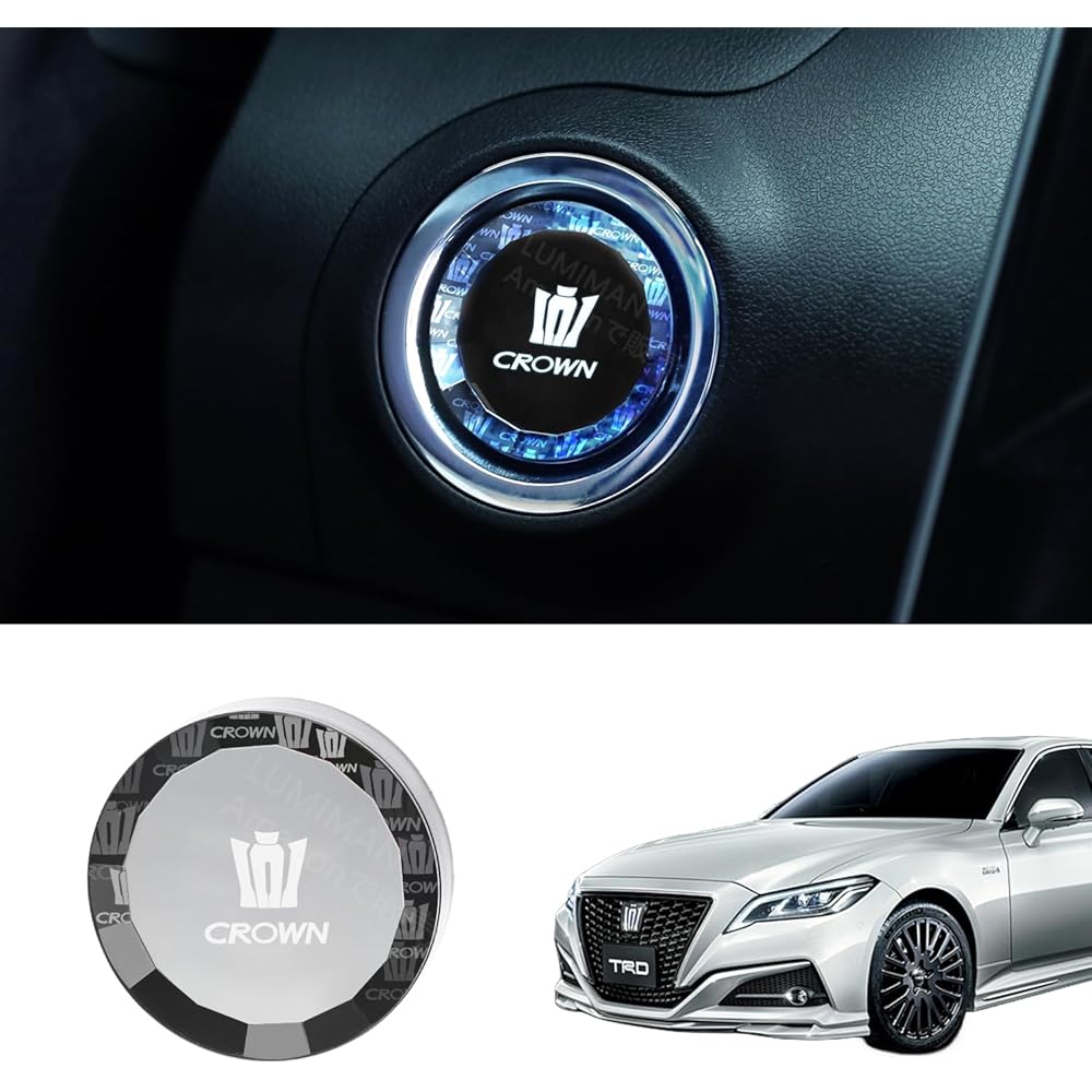 LUMIMAN Push Start Switch, Crystal Engine Start Cover, Start Button Cover for Toyota Crown 200/210 Series, Interior Parts, Dress-Up, Crystal-Like Desi
LUMIMAN Push Start Switch, Crystal Engine Start Cover, Start Button Cover for Toyota Crown 200/210 Series, Interior Parts, Dress-Up, Crystal-Like Desi