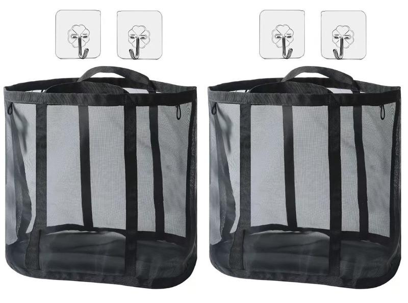 2 Pack Large Foldable Mesh Laundry Basket with Handle Portable Storage Bags for Clothes Home Travel Laundry Room Laundry Hamper
2 Pack Large Foldable Mesh Laundry Basket with Handle Portable Storage Bags for Clothes Home Travel Laundry Room Laundry Hamper