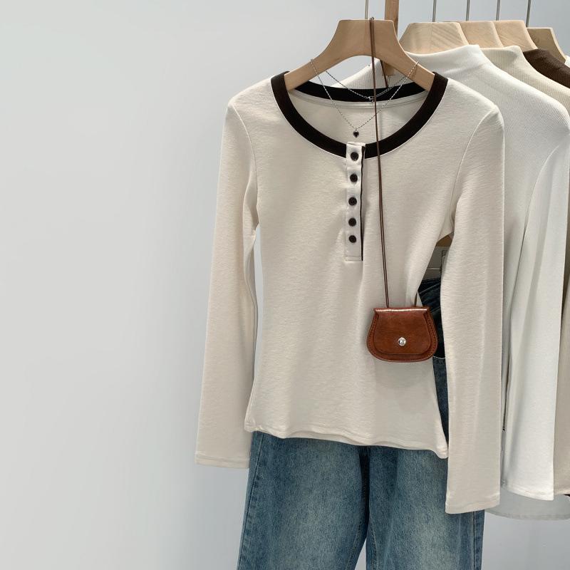 Color-Block Half-Collar Slim-Fit Long-Sleeve Women s Shirt – Versatile for Outerwear, Ideal for Autumn & Winter Medium
Color-Block Half-Collar Slim-Fit Long-Sleeve Women s Shirt – Versatile for Outerwear, Ideal for Autumn & Winter Medium