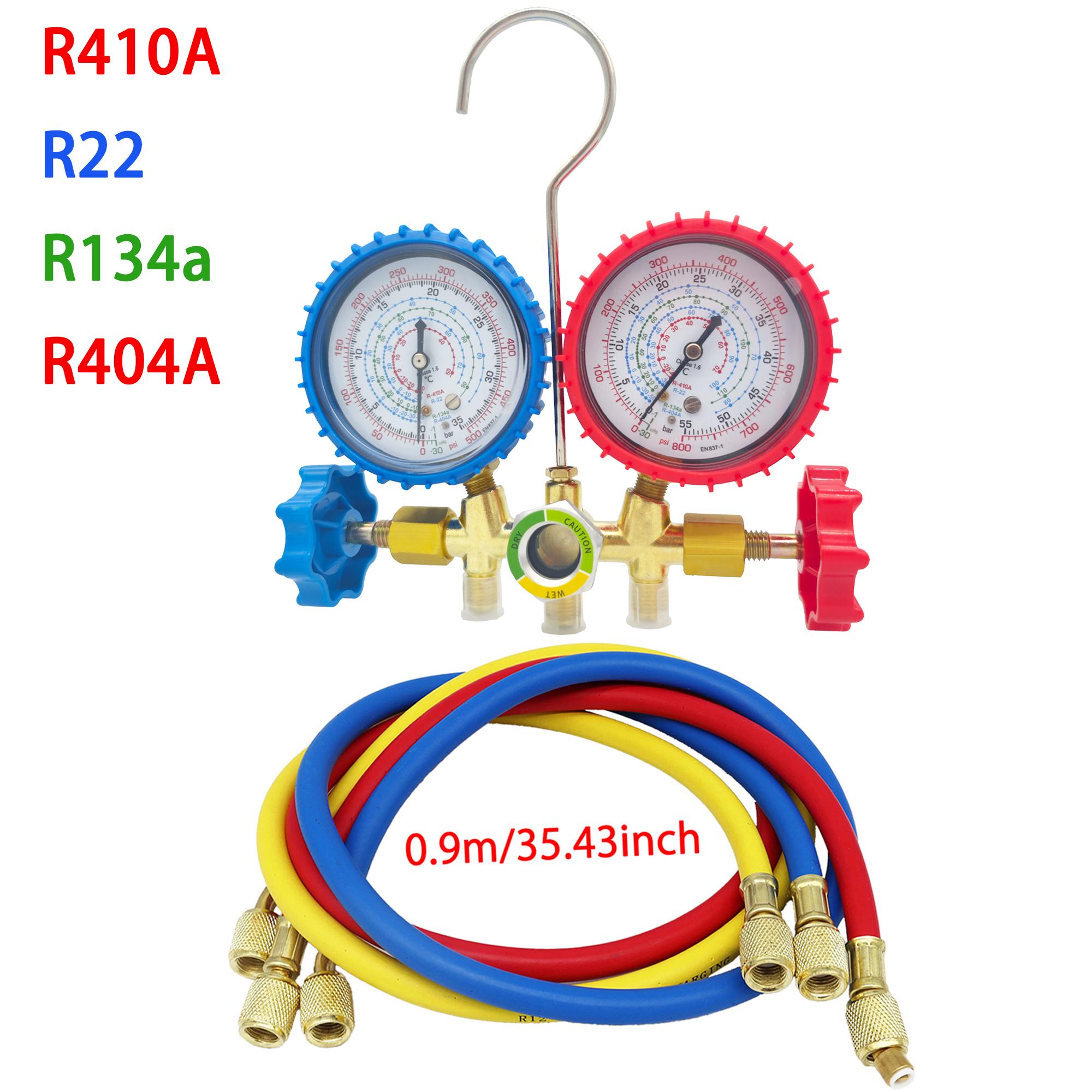 3-Way AC Manifold Gauge Set with Hoses for R410a/R22/R404a/R134a – Automotive HVAC Diagnostic Tool Kit (3 Models)
3-Way AC Manifold Gauge Set with Hoses for R410a/R22/R404a/R134a – Automotive HVAC Diagnostic Tool Kit (3 Models)