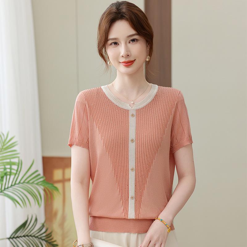 Elegant Women s Short-Sleeve Knit T-Shirt - Loose, Round Neck for Middle-Aged & Elderly Mothers (2026 Summer Collection) 4XL (135-150 lbs recommended) рожевий/помаранчевий
Elegant Women s Short-Sleeve Knit T-Shirt - Loose, Round Neck for Middle-Aged & Elderly Mothers (2026 Summer Collection) 4XL (135-150 lbs recommended) рожевий/помаранчевий