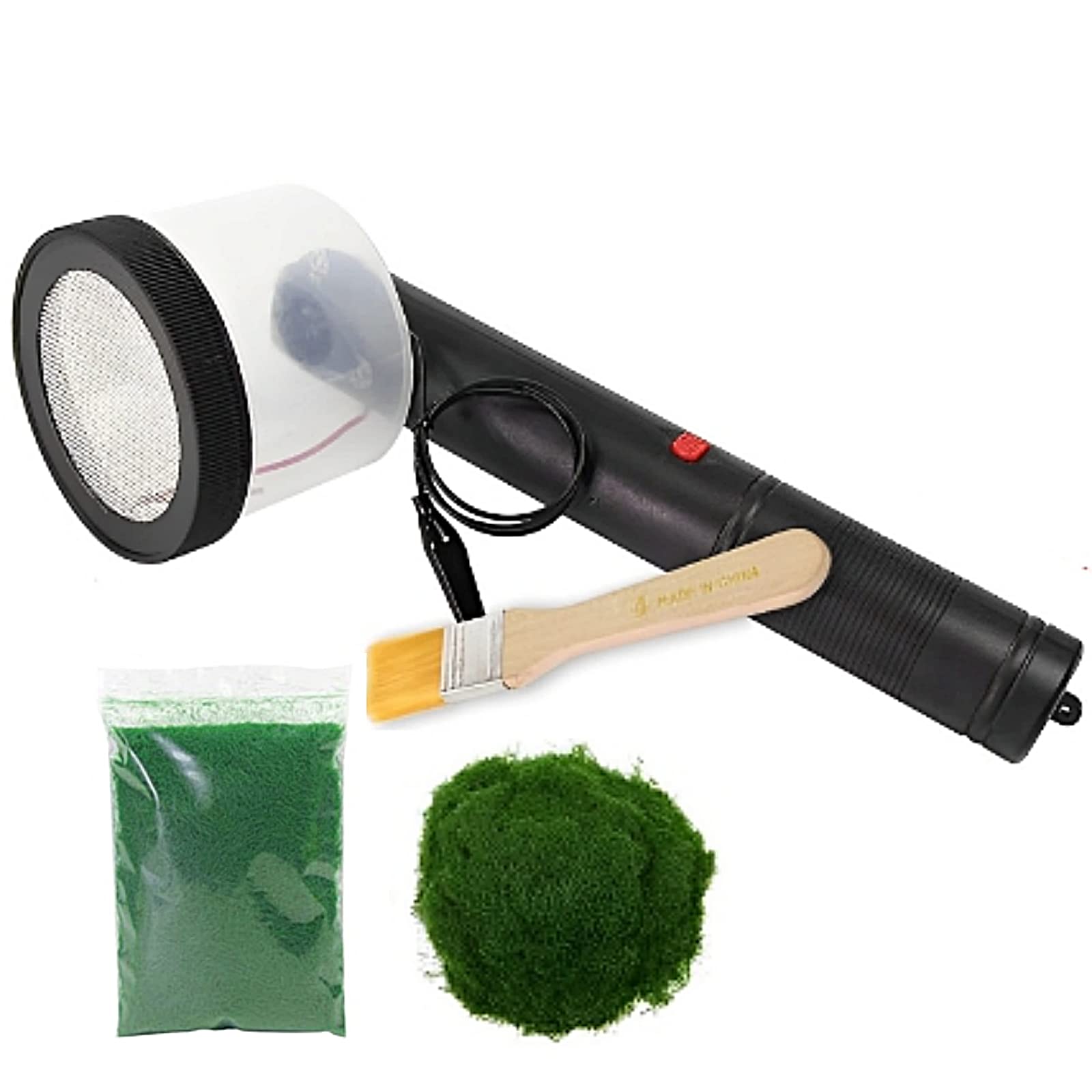 heizi Аппликатор травы для диорам, трава, газон и почва, Электростатический флокатор для модельных железных дорог и военного использования (Только зеленый)
heizi Аппликатор травы для диорам, трава, газон и почва, Электростатический флокатор для модельных железных дорог и военного использования (Только зеленый)