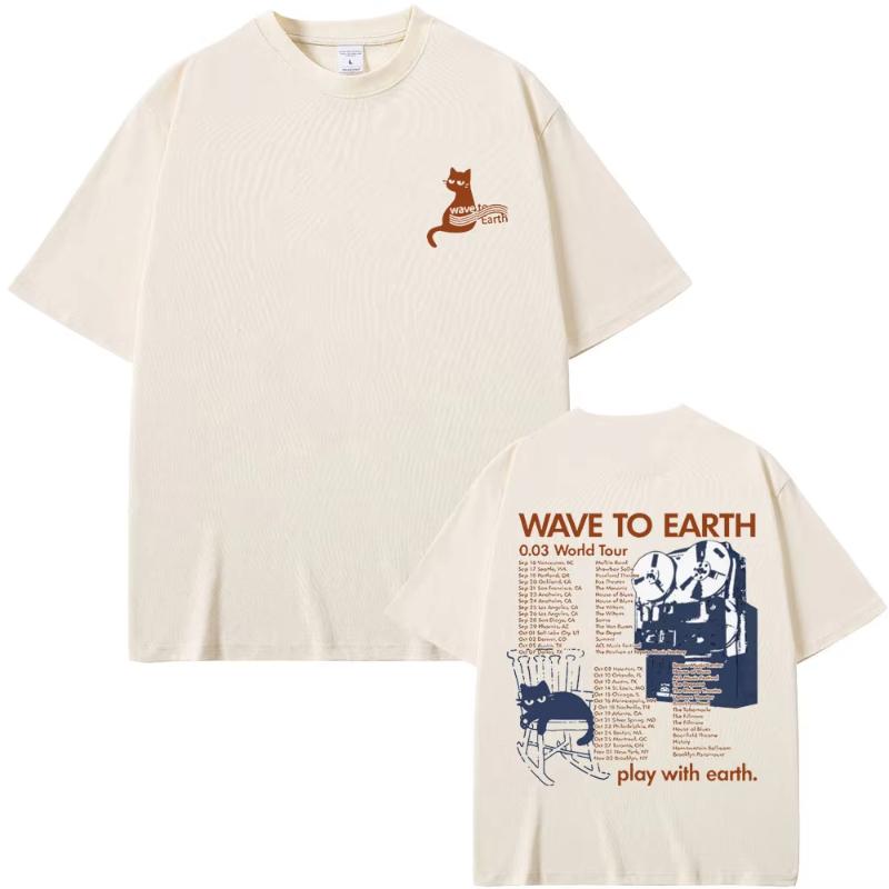 Wave To Earth Cat 003 World Tour T Shirt Unisex Women Korean Fashion Trend Tshirt Unisexs Cotton Oversized Tshirts Y2k Streetwear 4XL
Wave To Earth Cat 003 World Tour T Shirt Unisex Women Korean Fashion Trend Tshirt Unisexs Cotton Oversized Tshirts Y2k Streetwear 4XL