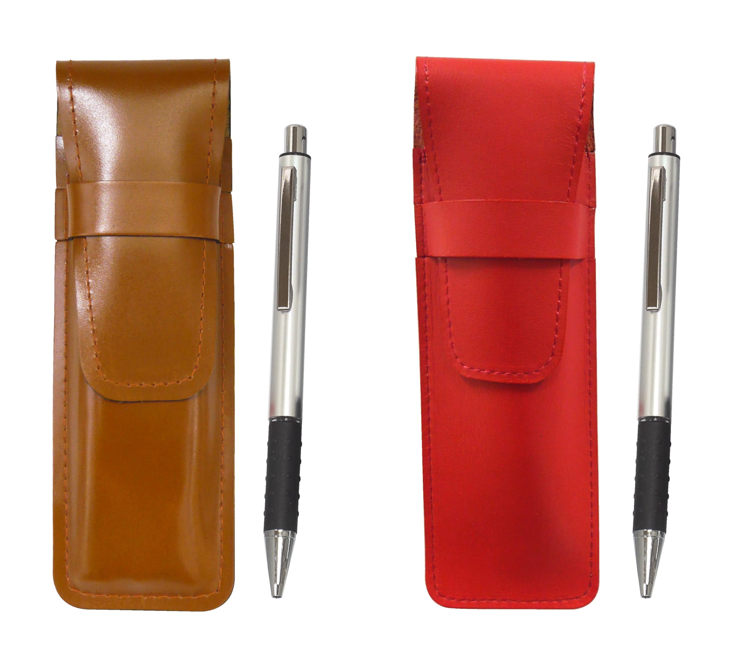 Slim cowhide pencil case red brown set metal pitch grip ballpoint pen silver & ASCR-WZS2062BP
Slim cowhide pencil case red brown set metal pitch grip ballpoint pen silver & ASCR-WZS2062BP