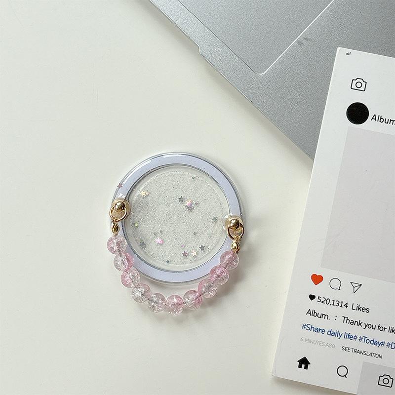 Magnetic Epoxy Glitter Magsafe Bead Chain Mobile Phone Airbag Holder Lazy Desktop Support Ring Portable
Magnetic Epoxy Glitter Magsafe Bead Chain Mobile Phone Airbag Holder Lazy Desktop Support Ring Portable