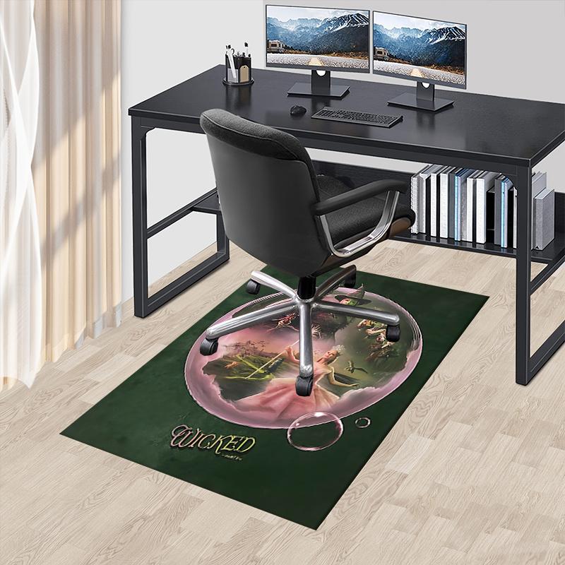Wicked, Poster Pattern Polyester Office Carpet Chair Mats, Home Decor Dormitory Floor Protector with Anti-Skid Backing, Large Area Coverage, 60cm by 90cm
Wicked, Poster Pattern Polyester Office Carpet Chair Mats, Home Decor Dormitory Floor Protector with Anti-Skid Backing, Large Area Coverage, 60cm by 90cm