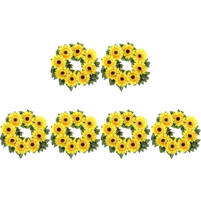 ABUL-6Pcs Sunflower Garland Artificial Flowers Vine Fake Silk Sun Flowers Hanging Vines For Balcony Garden Wedding Decoration
ABUL-6Pcs Sunflower Garland Artificial Flowers Vine Fake Silk Sun Flowers Hanging Vines For Balcony Garden Wedding Decoration