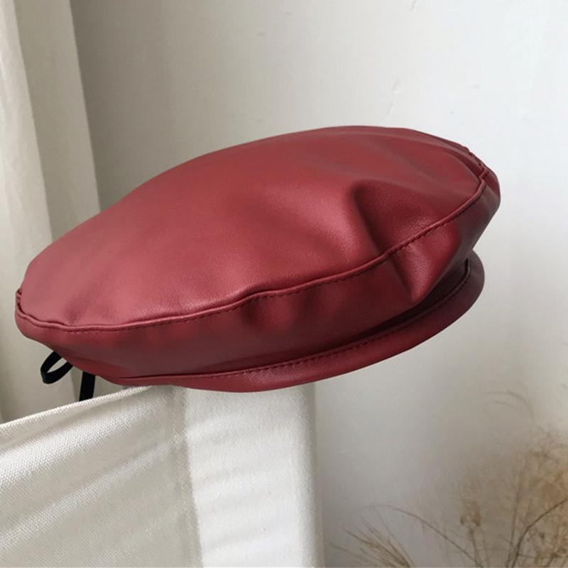 Internet Celebrity Ins Flat Top Beret Women s Korean Version Autumn and Winter Versatile PU Leather Painter Hat Pumpkin Hat бордовый
Internet Celebrity Ins Flat Top Beret Women s Korean Version Autumn and Winter Versatile PU Leather Painter Hat Pumpkin Hat бордовый