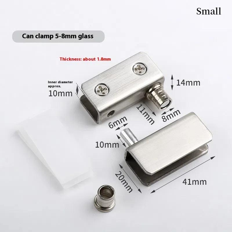 2 шт. Стеклянные петли-оси вращения из нержавеющей стали, петли для вращающихся дверей винного шкафа, зажим-клипса, вал, скрытая фурнитура S
2 шт. Стеклянные петли-оси вращения из нержавеющей стали, петли для вращающихся дверей винного шкафа, зажим-клипса, вал, скрытая фурнитура S