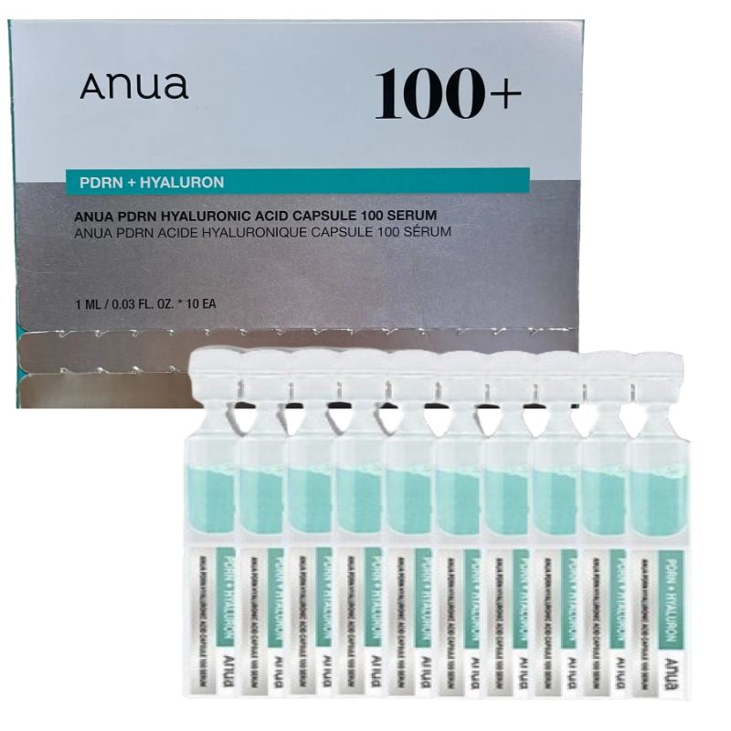 Anua PDRN Hyaluronic Capsule 100 Serum Ampoule Set (1ml x 10ea) | Korean Glass skin Glow | Intensive Hydrating & Barrier Repair Treatment
Anua PDRN Hyaluronic Capsule 100 Serum Ampoule Set (1ml x 10ea) | Korean Glass skin Glow | Intensive Hydrating & Barrier Repair Treatment