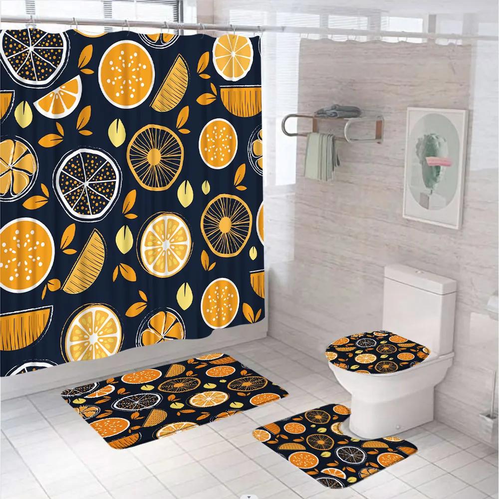 Yellow Lemon Shower Curtains Sets Anti-Slip Rug Lid Toilet Cover Bath Mat Plants Watercolor Green Leaves Fruits Bathroom Curtain W60H190(CM)-1 Pcs
Yellow Lemon Shower Curtains Sets Anti-Slip Rug Lid Toilet Cover Bath Mat Plants Watercolor Green Leaves Fruits Bathroom Curtain W60H190(CM)-1 Pcs