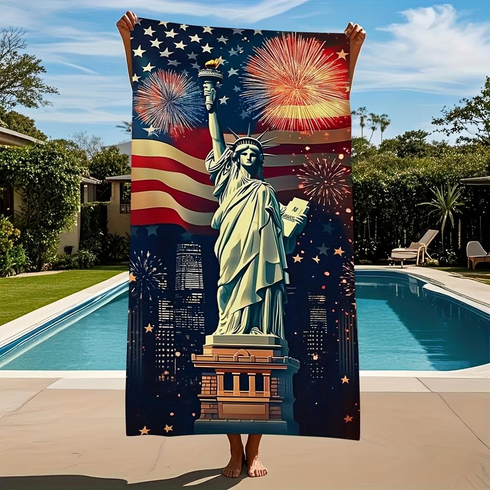Anti-slip Statue of Liberty Microfiber Beach Towel Parent-Interaction Beach Essentials W30*H60(CM)
Anti-slip Statue of Liberty Microfiber Beach Towel Parent-Interaction Beach Essentials W30*H60(CM)