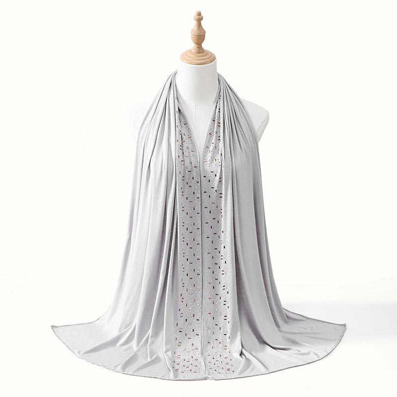Ramadan Muslim Shimmer Rhinestone Jersey Cotton Hijab Scarf for Women Solid Headscarf Shawl Wrap Islamic Headband Turban Bandana 170x60 CM
Ramadan Muslim Shimmer Rhinestone Jersey Cotton Hijab Scarf for Women Solid Headscarf Shawl Wrap Islamic Headband Turban Bandana 170x60 CM