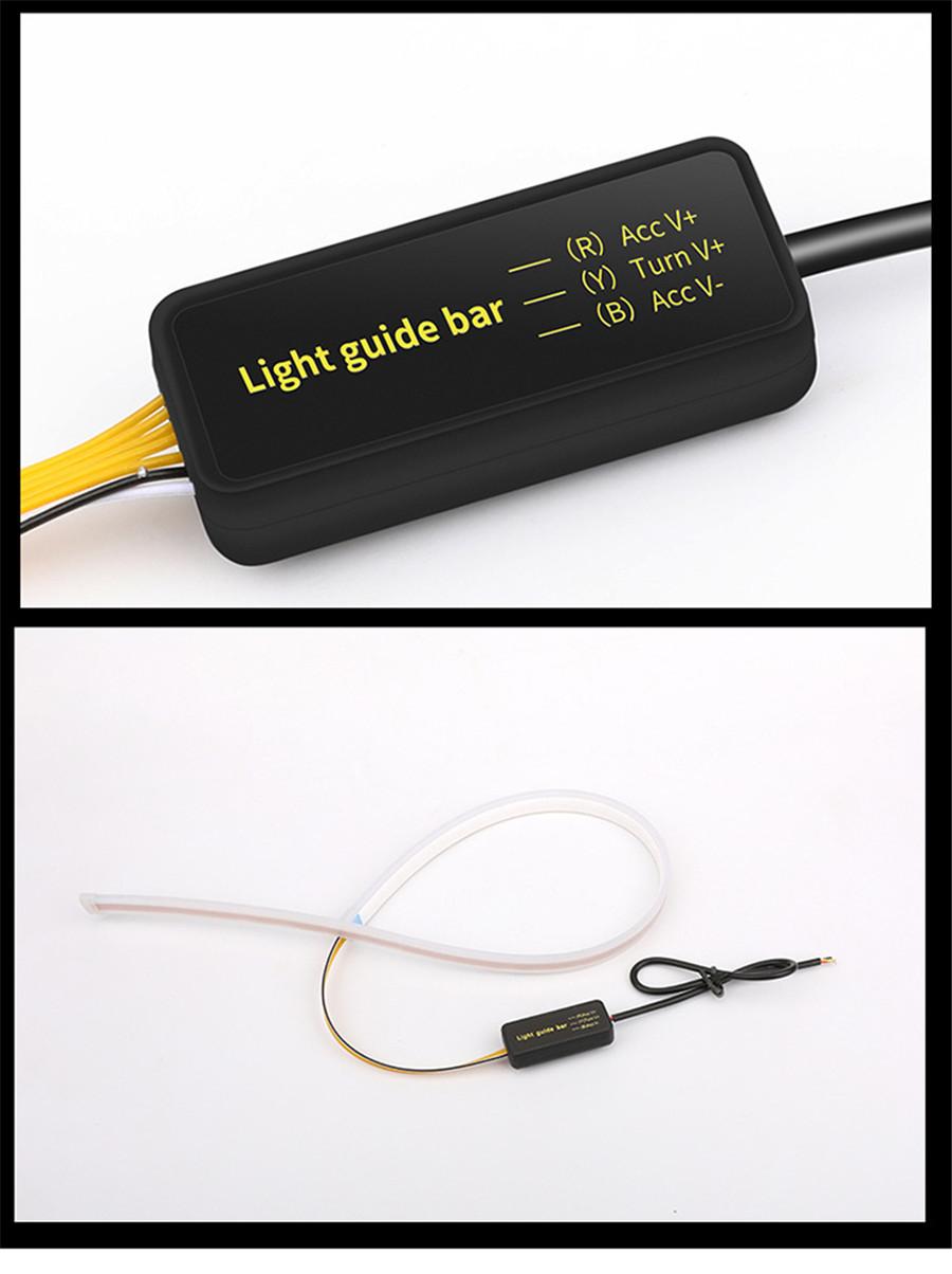 2x 30cm White Amber Flowing DRL Turn Signal Car Eyebrow
2x 30cm White Amber Flowing DRL Turn Signal Car Eyebrow