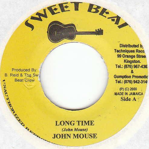 7inch Record JOHN MOUSE - Long Time NONE Sweet Beat 2000 Jamaica Reggae, Ska & Dub Used
7inch Record JOHN MOUSE - Long Time NONE Sweet Beat 2000 Jamaica Reggae, Ska & Dub Used