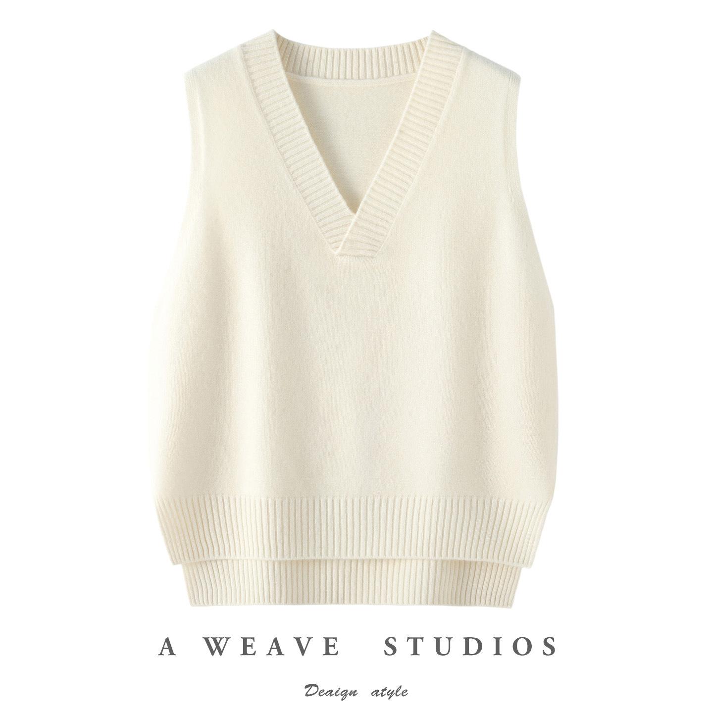 Spring, autumn and winter ins simple V-neck retro pure wool vest knitted women s pullover loose and thin sleeveless vest top XXL білий
Spring, autumn and winter ins simple V-neck retro pure wool vest knitted women s pullover loose and thin sleeveless vest top XXL білий
