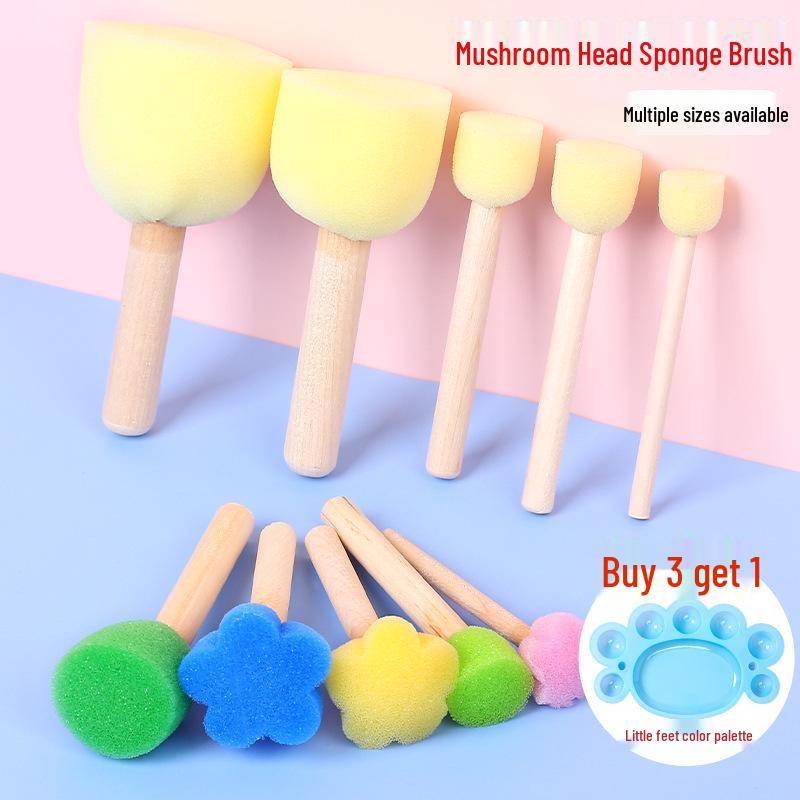 Children s Round Sponge Brushes for Art & Painting - Mushroom Head Tools for DIY Graffiti and Kindergarten Use Standard
Children s Round Sponge Brushes for Art & Painting - Mushroom Head Tools for DIY Graffiti and Kindergarten Use Standard