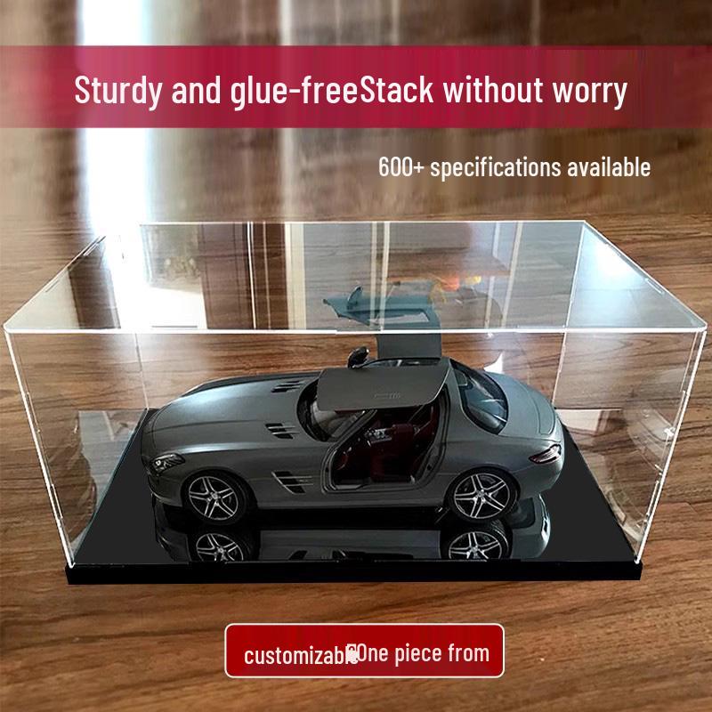 Acrylic Display Case for LEGO Car Models - Dustproof Transparent Cover Black Base: 10 cm High
Acrylic Display Case for LEGO Car Models - Dustproof Transparent Cover Black Base: 10 cm High
