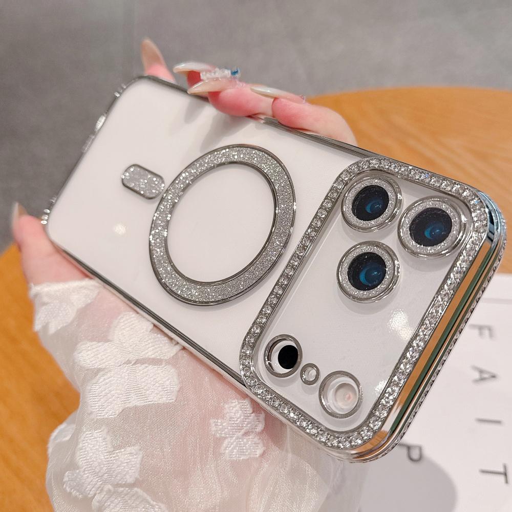 Plating Bright Diamonds For Magsafe Case for iPhone 17 Air 16 15 14 13 12 11 Pro Max Plus 16e Magnetic Wireless charging Cover iPhone Air
Plating Bright Diamonds For Magsafe Case for iPhone 17 Air 16 15 14 13 12 11 Pro Max Plus 16e Magnetic Wireless charging Cover iPhone Air