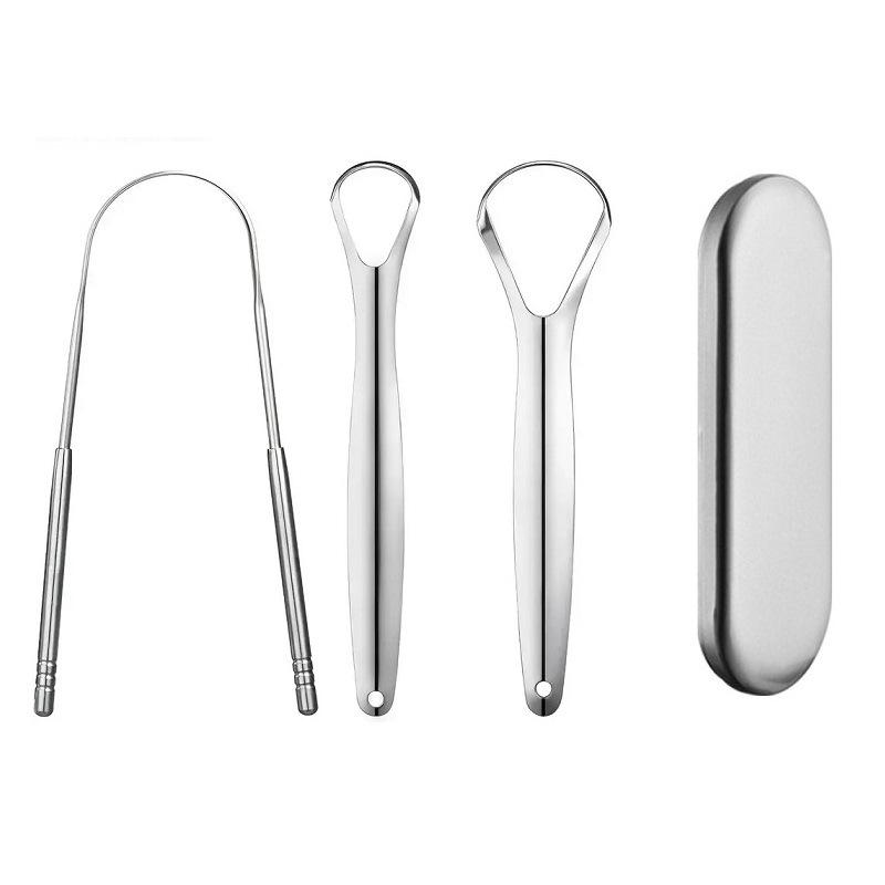 Premium Stainless Steel Tongue Scraper Cleaner Set Fresh Breath Cleaning Coated Oral Hygiene Tool Portable Travel Handy Carry
Premium Stainless Steel Tongue Scraper Cleaner Set Fresh Breath Cleaning Coated Oral Hygiene Tool Portable Travel Handy Carry