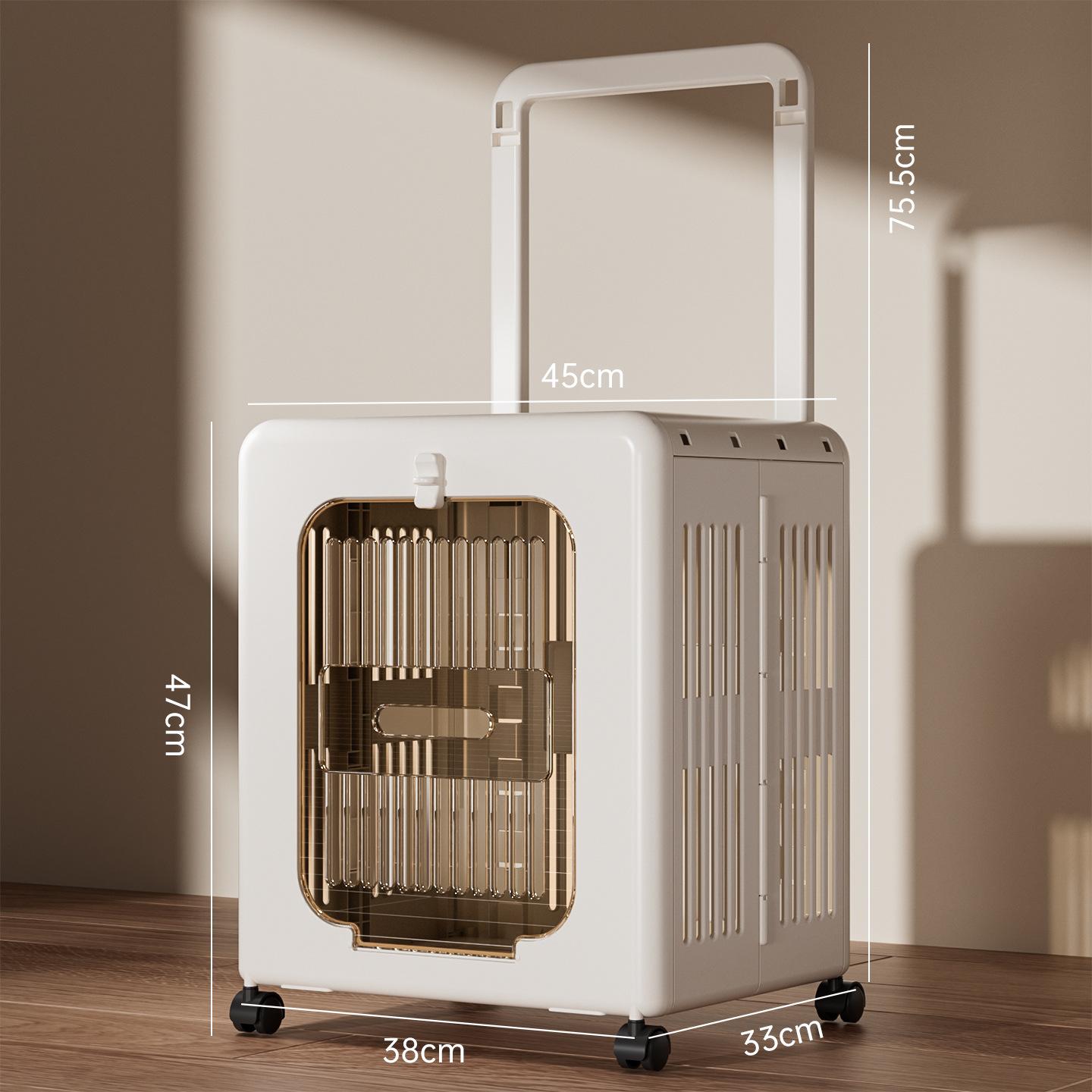 Foldable Pet Suitcase Portable Cat Travel Backpack with Wheels Breathable Dog Crate Ventilated Flight Case for Pets and Puppies 47x38x33CM
Foldable Pet Suitcase Portable Cat Travel Backpack with Wheels Breathable Dog Crate Ventilated Flight Case for Pets and Puppies 47x38x33CM